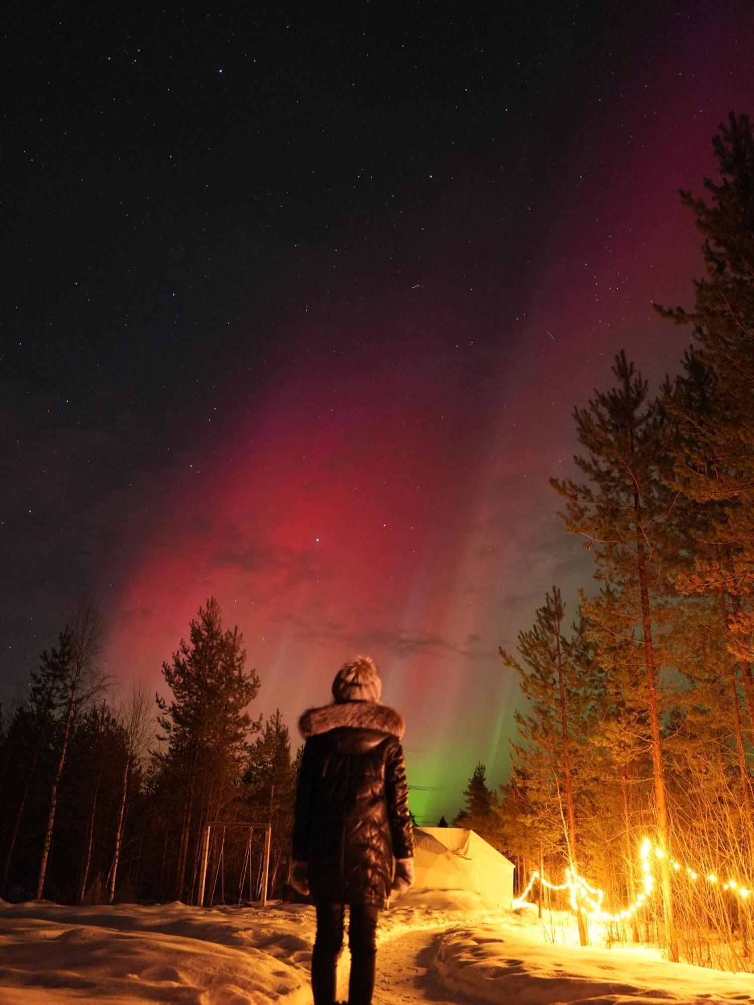 Aurora Igloo Fireplace-Heated Tents In A Secret Forest With Private Jacuzzi And Shared Sauna Bathroom And Dog Friendly Rovaniemi Exteriér fotografie